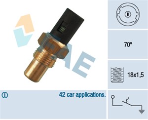 Termokontakt, kylvätskevarning, RENAULT 11, 21, 21 Kombi, 21 Sedan, SUPER 5, VOLVO 460, 00V813 2230, 11517790871, 16100-39395, 3343725-2