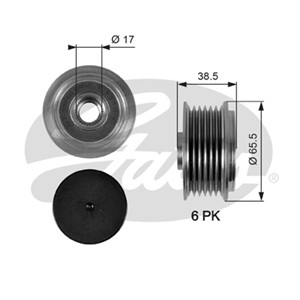Frihjulskoppling, generator, FORD USA PROBE II, MAZDA 323 F V, 626 Hatchback IV, MX-3, MX-6, XEDOS 6, 3395459, GY02-18-330, K80118W11, K
