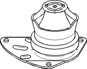 Motorkudde, Höger, SEAT AROSA, VW LUPO I, POLO, POLO III, 6N0 199 262G