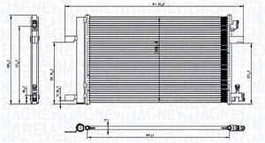 Kondensor, klimatanläggning, CHEVROLET,OPEL,VAUXHALL, 13267649, 13377763, 13397302, 1850135, 1850220, 1850753, 23333680, 39074865, 39140