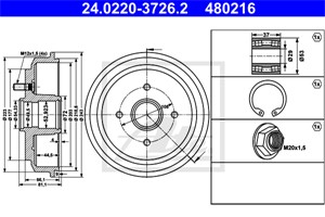 Bromstrumma, Bakaxel, FORD FIESTA V, FIESTA Van V, FUSION, MAZDA 2, 1151001, 1213352, 1315740, 1507055, 2S61-1113-AH, 7S61-1113-AA, DD32