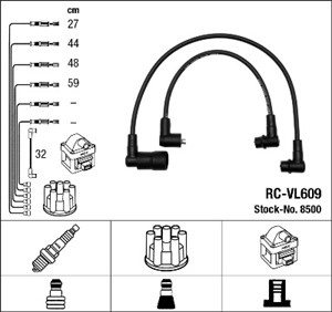 Tändkabelsats, VOLVO 440, 460, 480, 7700 8503 09