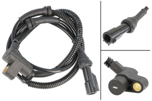 ABS-givare, Sensor, hjulvarvtal, framaxel höger, FORD USA TAURUS Wagon, BRAB 103, F6DZ2C204A, F7DZ2C204AA, F8DZ2C204AA, XF12-2C204-AA, X