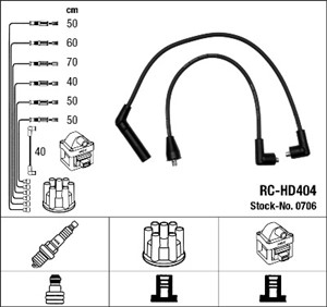 Tändkabelsats, HYUNDAI SONATA II, SONATA III, MITSUBISHI GALLOPER, 27501-35B00