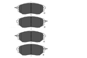 Bromsbeläggsats, Bakaxel, Framaxel, SUBARU, 26296AG000, 26296AG010, 26296AG030, 26296AG050, 26296AG051, 26296AJ000, 26296AJ001, 26296AJ0