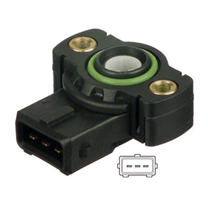 Sensor, gasspjäll, BMW, 1363 1721 456, 1363 1726 591