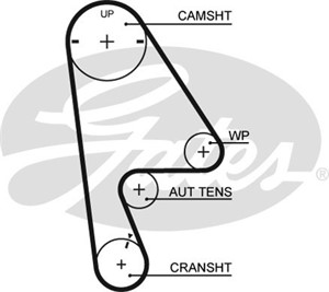 Kamrem, HONDA, 104RU24B333, 14400-P1H-E01, 14400-P28-004, 14400-P2E-004, 14400-P2F-A01, LHN000060, LHN100690