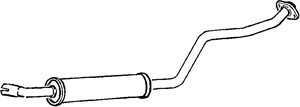 Mittenljuddämpare, Mitt, MAZDA 323 F VI, 323 S VI, FP32-20-55XC, FP35-20-55XB