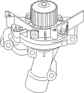 Vattenpump, CITROËN,PEUGEOT, 1201 K1, 1201 L2, 16 094 174 80