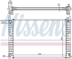 Kylare, motorkylning, FORD FIESTA V, FIESTA Van V, FUSION, MAZDA 2, 1141491, 1152149, 1206550, 1214085, 1214784, 1221705, 1325830, 13258