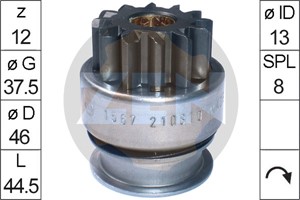 Frihjulsväxel, startmotor, MITSUBISHI GALANT VIII, GALANT Kombi VIII, L200, PAJERO Classic, PAJERO Canvas Top II, PAJERO SPORT I, M002T8