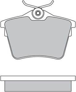 Bromsbeläggsats, Bakaxel, CITROËN C5 III, C5 Break III, PEUGEOT 407, 407 Coupé, 407 SW, 607, 4252.79, 4253.26