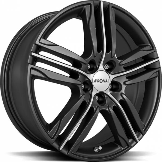 Ronal R57 Matt Black Front Cut 7,5/18 4/100 ET44 B68