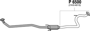 Mittenljuddämpare, Mitt, TOYOTA YARIS, 17410-40113