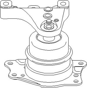 Motorkudde, Höger, SEAT,SKODA,VW, 6Q0 199 167CA, 6Q0 199 167CQ, 6Q0 199 167DH, 6R0 199 167R