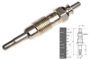 Glödstift, CITROËN,FIAT,FORD,IVECO,OPEL,PEUGEOT,RENAULT,ROVER, 44 03 145, 6 075 812, 71735460, 77 01 040 208, 7777837, 91 111 45, 911114