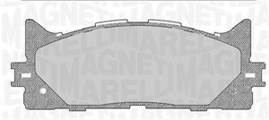 Bromsbeläggsats, Framaxel, LEXUS ES, TOYOTA AURION, AVALON Sedan, CAMRY Sedan, 04465YZZEG, 446506070, 446506080, 446506100, 446506110, 4