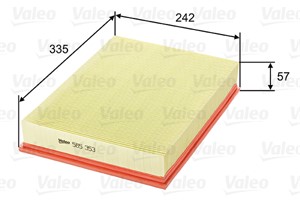 Luftfilter, VOLVO 740, 740 Kombi, 760, 760 Kombi, 780, 940, 940 II, 940 Kombi, 940 Kombi II, 960, 960 Kombi, 1257546.0, 12575460
