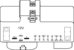 Relä, kylfläktslutning, AUDI,SEAT,SKODA,VW, 1J0 919 506K, 48531-26220