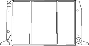 Kylare, motorkylning, AUDI 80 B2 Sedan, 80 B3 Sedan, 811 121 253D, 811 121 253F, 893 121 253