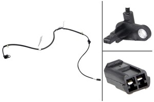 ABS-givare, Sensor, hjulvarvtal, Bakaxel vänster, OPEL AGILA, SUZUKI SPLASH, VAUXHALL AGILA Mk II, 47 09 221, 56320-51K00, 93194061