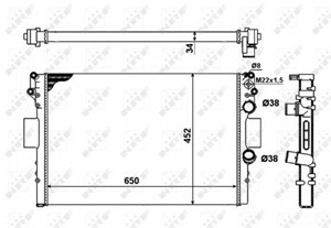 Kylare, motorkylning, IVECO DAILY Buss III, DAILY Flak/chassi III, DAILY Skåp III, 500303392, 500396428, 504008110