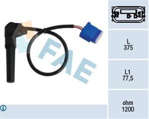 Varvtalssensor, automatväxellåda, CITROËN,FIAT,LANCIA,PEUGEOT,RENAULT, 1525JS, 2529 80, 2529.80, 77 00 116 378, 7700116378, 9659634180