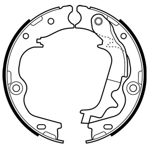 Bromsbackar, sats, Bakaxel, HYUNDAI ix35, KIA SPORTAGE III, 583052SA30