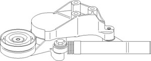 Remsträckare, flerspårsrem, AUDI,SEAT,SKODA,VW, 038 903 315C