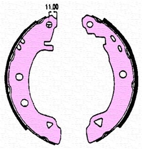 Bromsbackar, sats, Bakaxel, ALFA ROMEO,FIAT,LANCIA,RENAULT, 0060750472, 60750472, 9947106, 9950814
