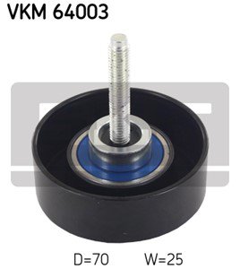 Styrrulle, drivrem, Vänster undre, Vänster