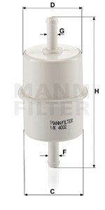 Bränslefilter, IVECO DAILY Buss III, DAILY Flak/chassi III, DAILY Skåp III, 5003 18246
