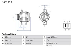 Generator, MAZDA 6 Hatchback, 6 Sedan, 6 Station Wagon, A 003 TG 0081 A, A 003 TG 0081, A 003 TG 0091, A 3 TG 0081 A, A 3 TG 0081, A 3 T