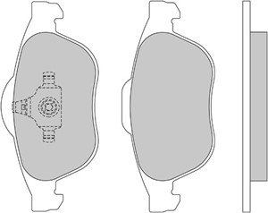 Bromsbeläggsats, Framaxel, RENAULT ESPACE IV, LAGUNA II, LAGUNA Grandtour II, SCÉNIC Minibus, minivan I, VEL SATIS, 7701 206 599, 7701