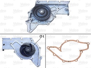 Vattenpump, AUDI A4 B6, A4 B6 Avant, A4 B6 Cabriolet, A4 B7, A4 B7 Avant, A4 B7 Cabriolet, A6 C5, A6 C5 Avant, A6 C6, A6 C6 Avant, A8 D3