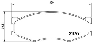 Bromsbeläggsats, Framaxel, INFINITI,NISSAN, 069052940, 4101031E93, 4106001W26, 4106004C91, 4106005N92, 4106009W25, 4106009W26, 4106009W9