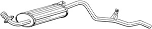 Bakre ljuddämpare, MITSUBISHI PAJERO I, PAJERO Canvas Top I, MB313490, MB376490, MB376580, MB577058, MB577361