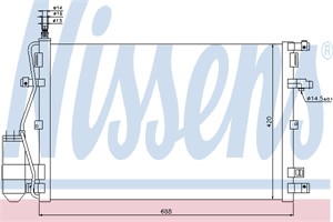 Kondensor, klimatanläggning, VOLVO XC90 I, 30665563, 8683523