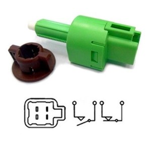 Bromsljuskontakt, AUDI,CITROËN,DAIHATSU,LEXUS,MITSUBISHI,PEUGEOT,TOYOTA, 453468, 8434069075, 8614A111