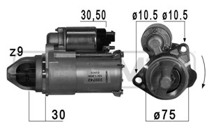 Startmotor, CHEVROLET CAPTIVA, HHR, MALIBU, OPEL ANTARA A, SAAB 9-3, 9-3 Cabriolet, 9-3 Kombi, 9-3X, 9-5, 12 609 317, 1726NR, 55 56 245