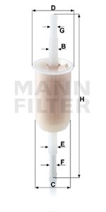 Bränslefilter, AUDI,FORD,LADA,LANCIA,NSU,RENAULT,SEAT,SKODA,VW, 067 133 511, 121 261 275 A, 131 261 275 A, 191 201 511 A, 191 291 511 A,