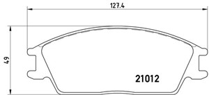 Bromsbeläggsats, Framaxel, HONDA ACCORD II, ACCORD Hatchback II, HYUNDAI GETZ, PONY, PONY / EXCEL Sedan, S COUPE, STELLAR, 581011CA10, 5