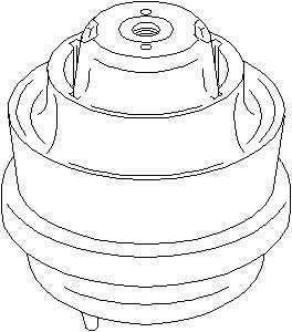 Motorkudde, Höger fram, Vänster fram, MERCEDES-BENZ, 201 240 41 17, A201 240 41 17