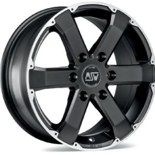 Msw 46 Matt Black Polished 7,5/17 6/139.7 ET20 B106.1