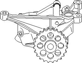 Oljepump, MERCEDES-BENZ, 601 180 14 01, A601 180 14 01