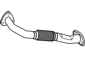 Avgasrör, Fram, FIAT STILO, STILO Multi Wagon, 55189605, 73502396