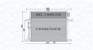 Kondensor, klimatanläggning, JEEP GRAND CHEROKEE II, GRAND CHEROKEE III, 55116931AA