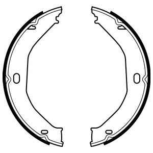 Bromsbackar, sats, JEEP CHEROKEE, GRAND CHEROKEE I, GRAND CHEROKEE II, WRANGLER II, 05011988AA, 4796337, 5093390AA, 5093390AB, 5093390AC