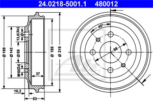 Bromstrumma, Bakaxel, Framaxel, ABARTH,FIAT,LANCIA,SEAT, 4379680, 5974792, 7777842, SE022165201A