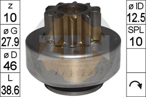 Frihjulsväxel, startmotor, ABARTH,ALFA ROMEO,AUDI,FIAT,FORD,LANCIA,SEAT,SKODA,VW